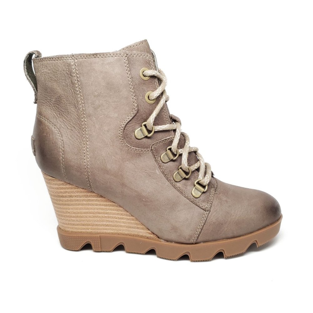Sorel Joan Uptown Leather Wedge Boots Womens 9.5 - Picture 2 of 8